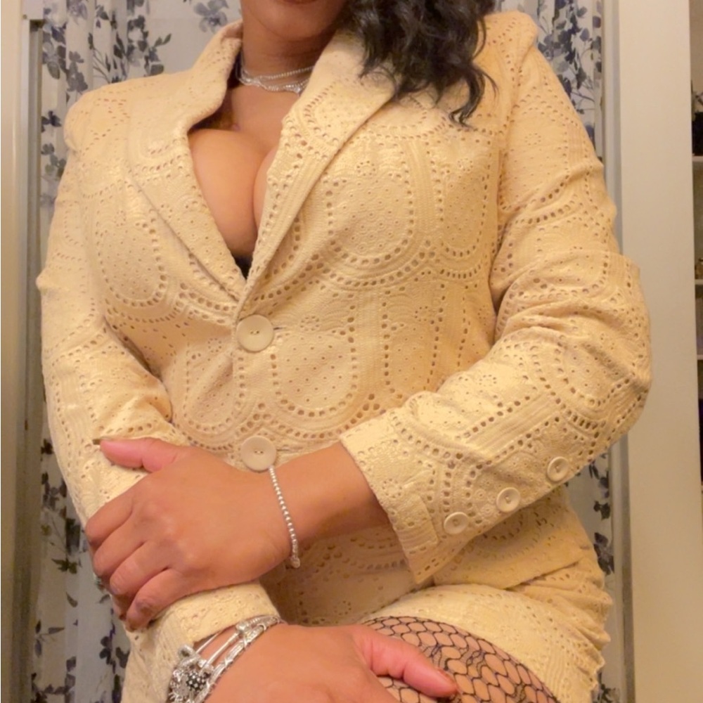 FARM Rio Tan Lace Jumpsuit